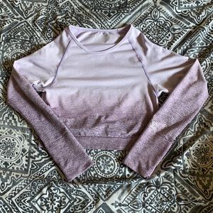 PINK, Workout Crop Top, Lavender